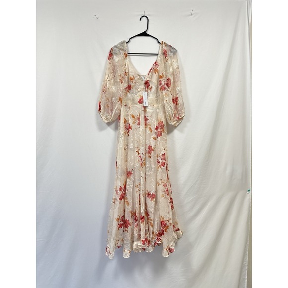 Baltic‎ Born Estefania Maxi Dress in Blush + Pink Floral Medium New With Tags - Picture 3 of 8